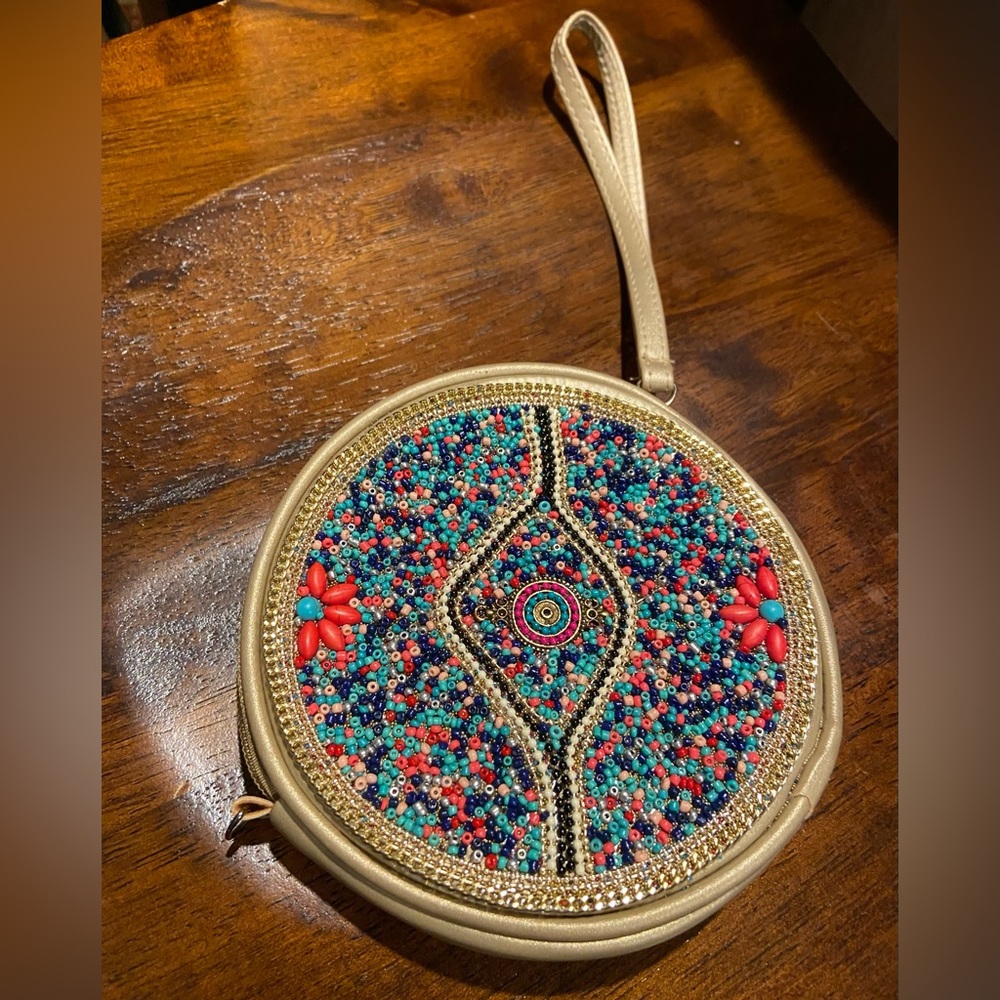 Hand bag, clutch, small purse.  Bought in Colombia.  Like new condition.